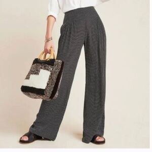 Cabo Pleated Wide-Leg Polka Dot Hipster Boho Hippie Art Chic Farmhouse Hip Pants